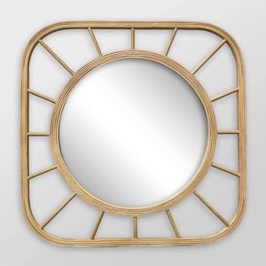 Pillowfort Bamboo Sun Wall Mirror